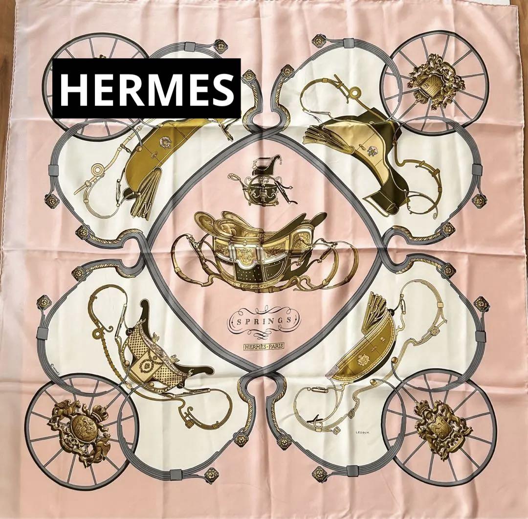 HERMES エルメス スカーフ ピンク カレ90 （エルメス HERMES