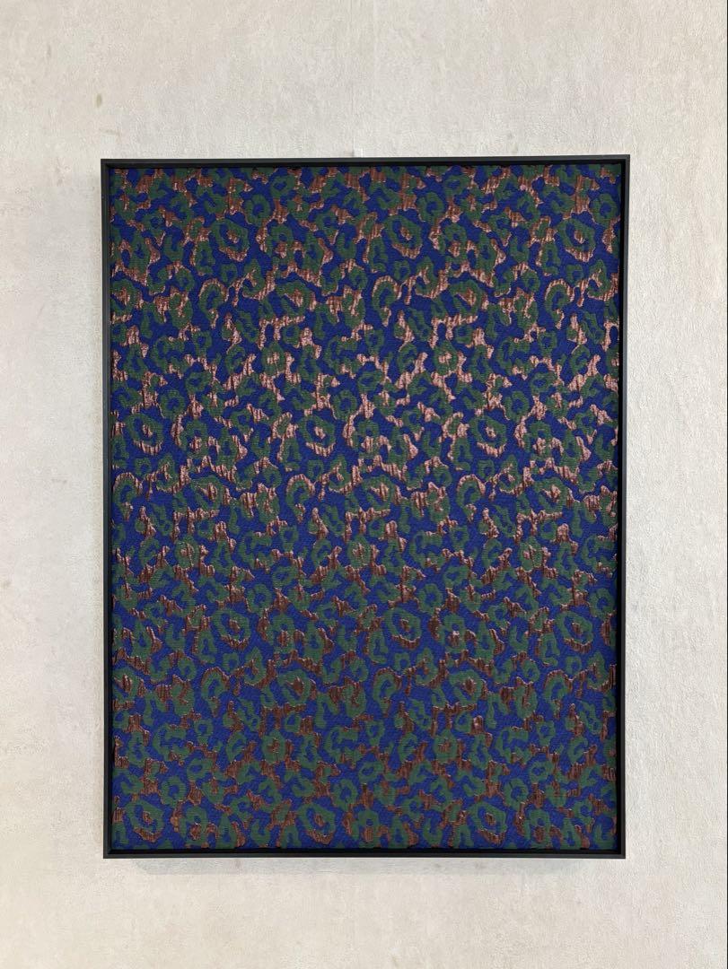ファブリックアート 大型 80×60 アート レオパード柄　ジャガード生地 ファブリックアート 大型 80×60 アート レオパード柄ジャガード生地
