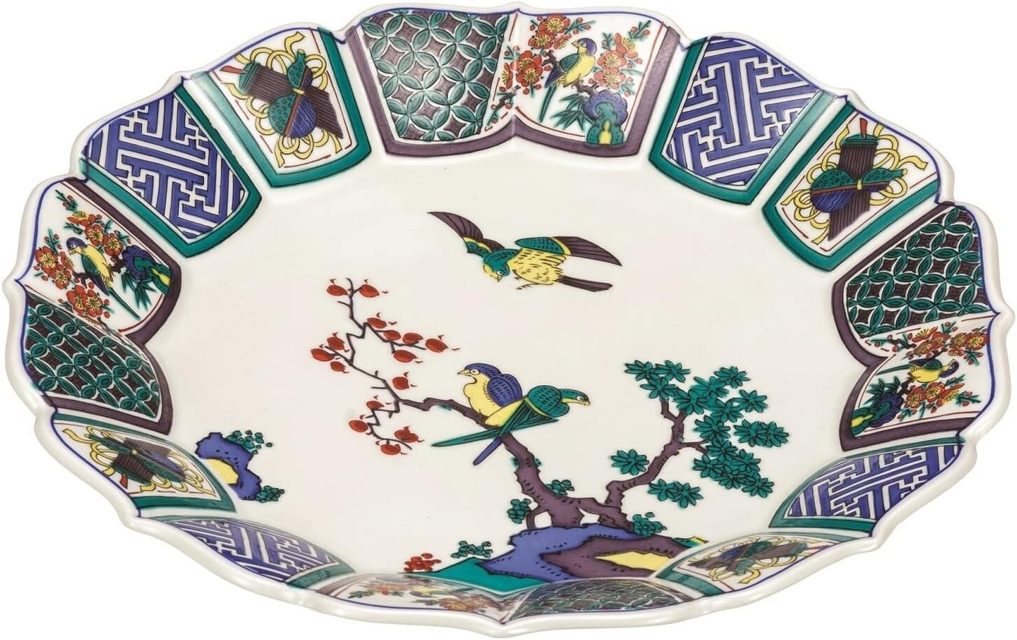 激レア！豪快な絵付け 中国南方窯 鳳凰図？皿 割れ、カケなし 激レア！豪快な絵付け 中国南方窯 鳳凰図？皿 割れ、カケなし