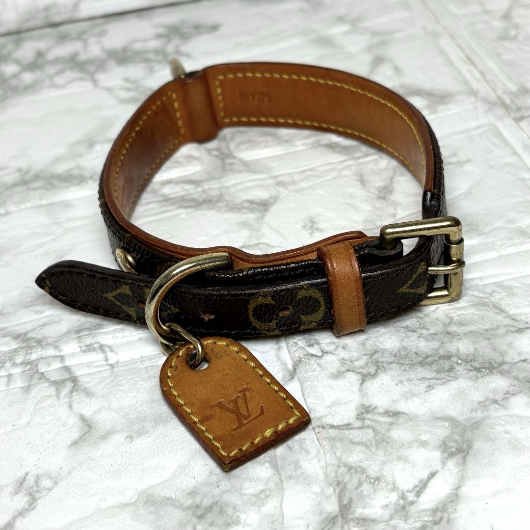 ルイヴィトン LOUIS VUITTON おやっ 首輪 モノグラム 犬 ドッグ dog