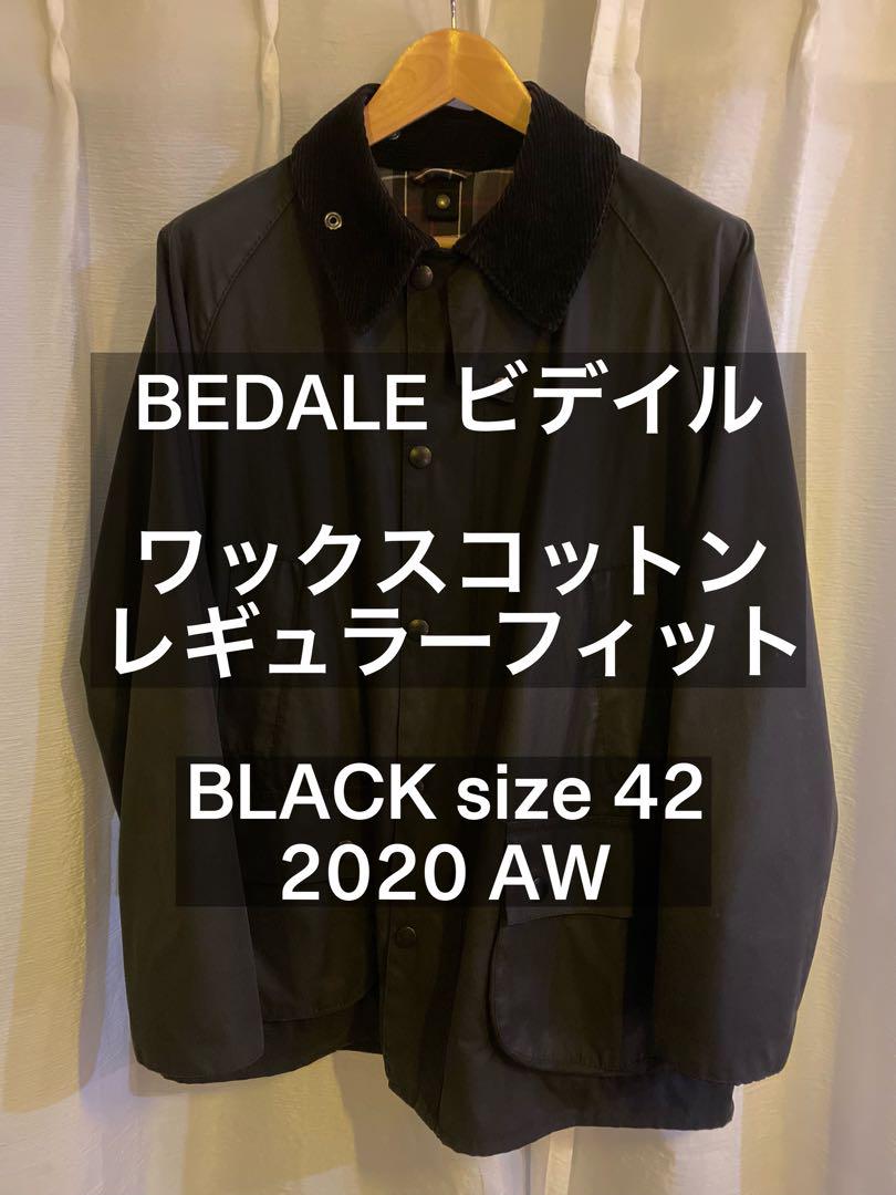 BEDALE ブラック ワックスコットン ジャケット 42 2020 AW BEDALE／ビデイル ワックス コットン ブルゾン
