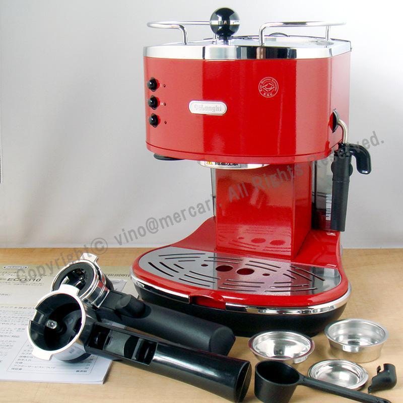 DeLonghi 赤 エスプレッソマシン　デロンギEC310 デロンギ＞エスプレッソ・カプチーノメーカー ECO310／ｱｽﾞｰﾛﾌﾞﾙｰ