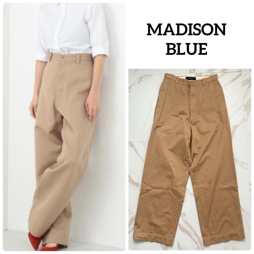 完売品♡マディソンブルー CHINO HIGH WAIST PANTS 03 MADISONBLUE【マディソンブルー】 ハイウエストチノパンツ KHAKI