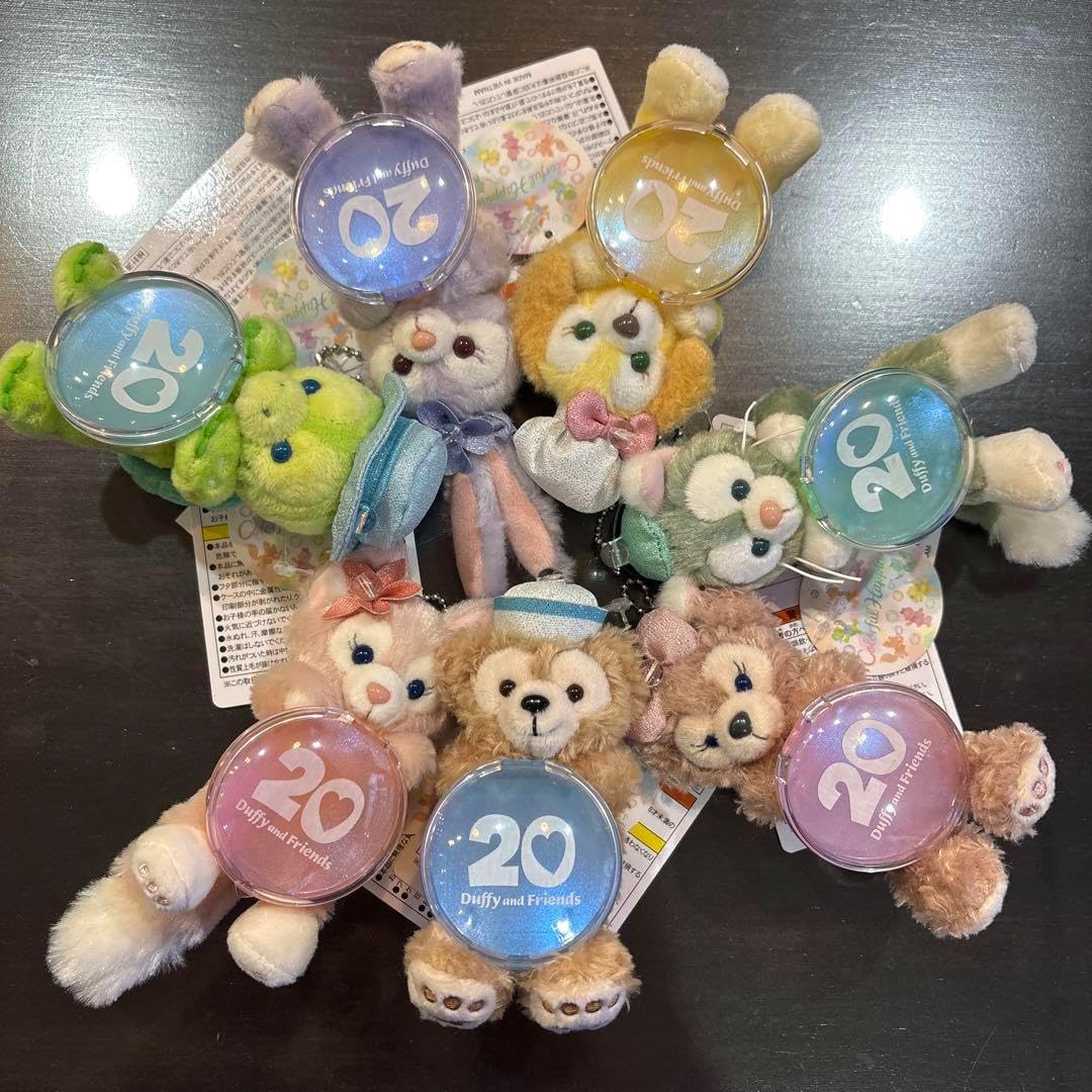 ダッフィー＆フレンズ 20周年 カラフルハピネス ぬいぐるみ