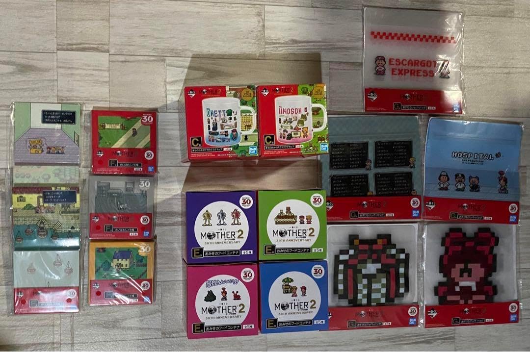 新品 MOTHER2 一番くじ まとめ売り A賞、B賞、C賞、E賞、F賞、G賞 MOTHER2 くじ C賞 E賞 F賞 G賞 まとめ売りセット(一番くじ