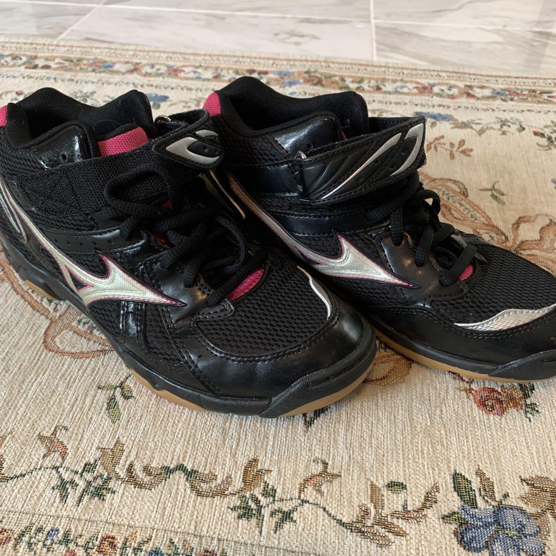 Mizuno バレーボールシューズ レディース ブラック/ピンク24