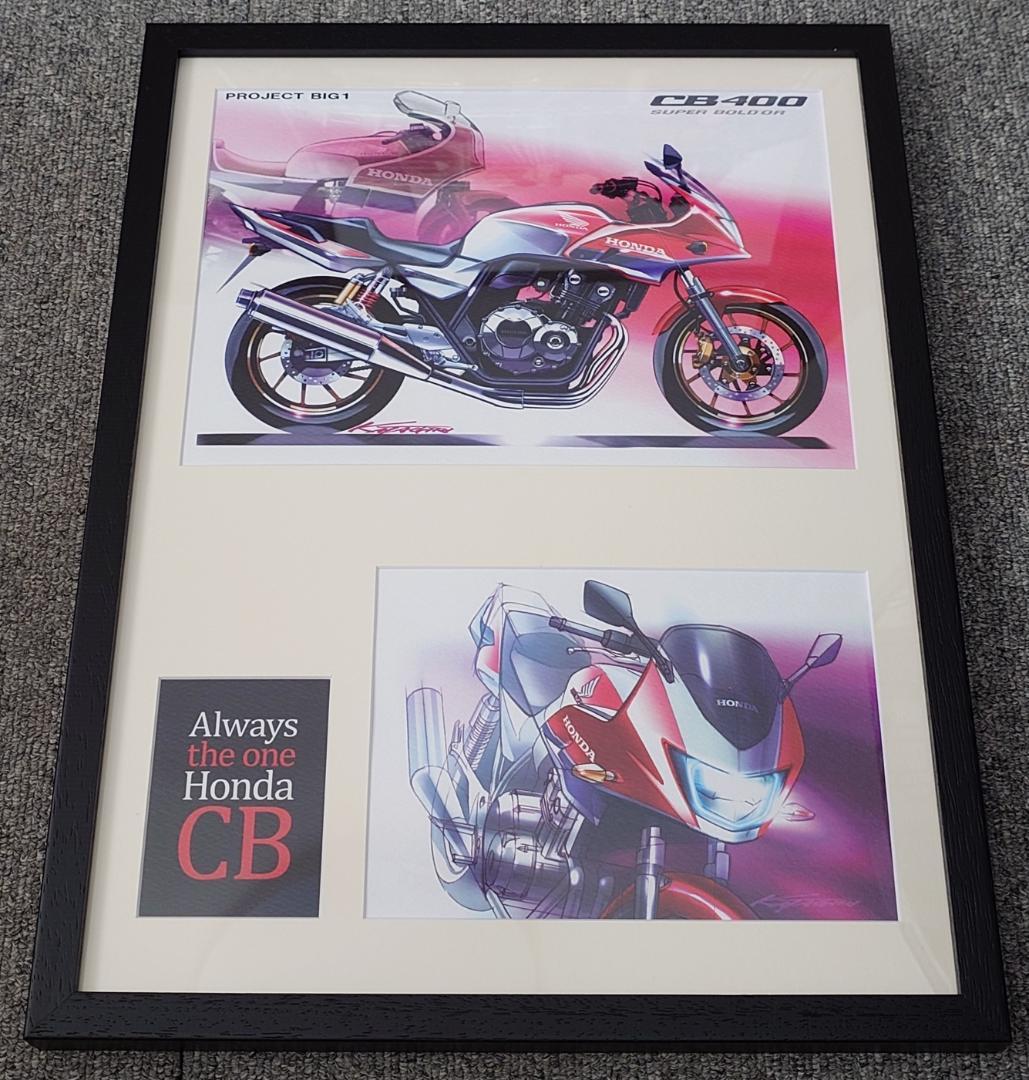 専用ページ花*花様 非売品】Honda CB400 PROJECT 1 デザインイラスト（HONDA