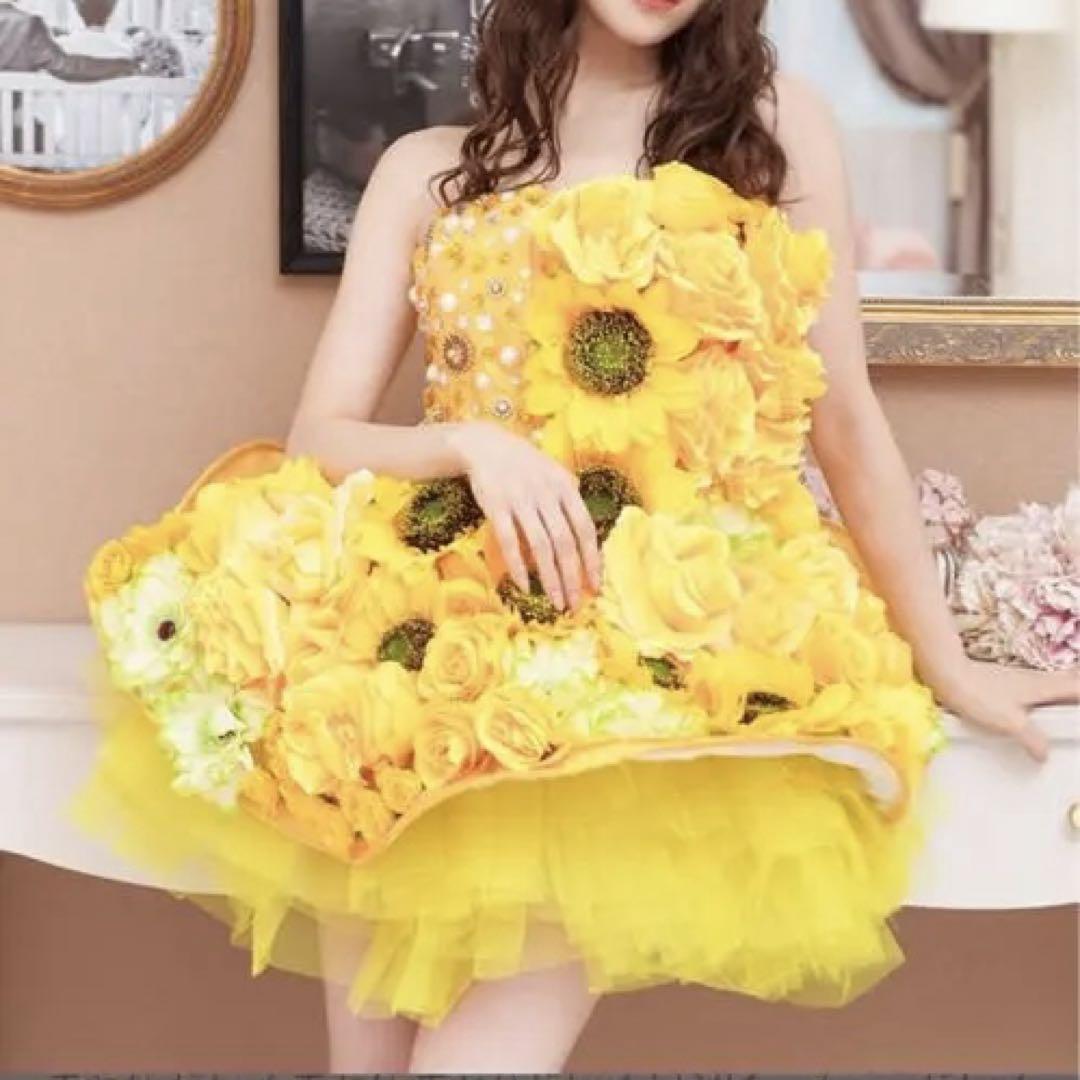 lalaさん専用ページ安くしましたひまわりドレス vanityME. ひまわりドレス vanityME.(キャバドレス・コスプレ通販なら