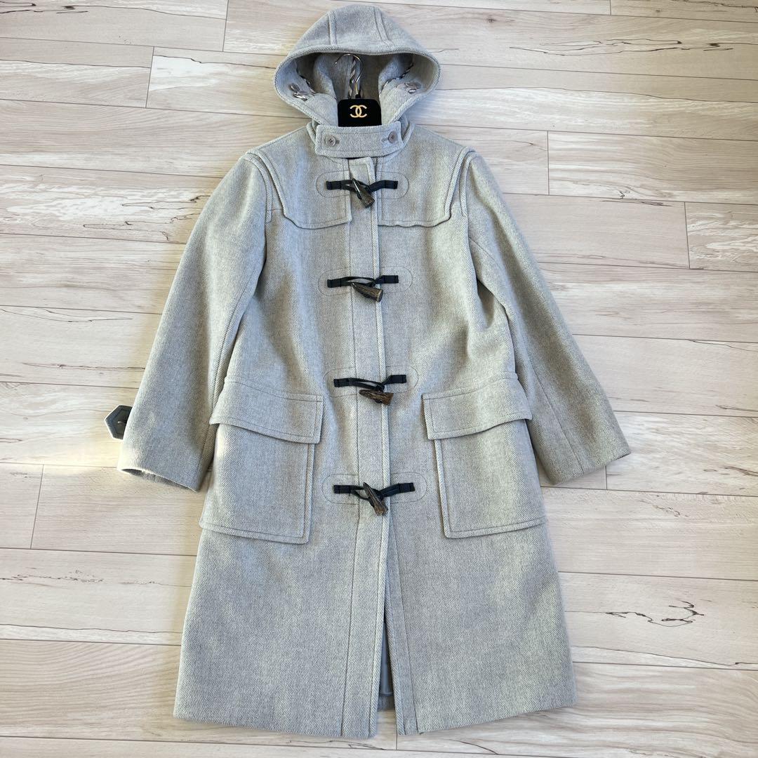 BURBERRY LONDON ダッフルコート グレー ヘリンボーンノバ