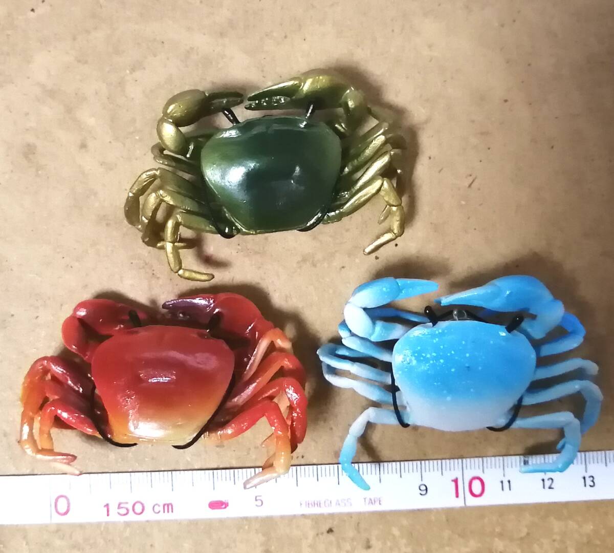 ☆ リアルシリーズ かに 蟹 カニ ストラップ 3種盛 フィギュア