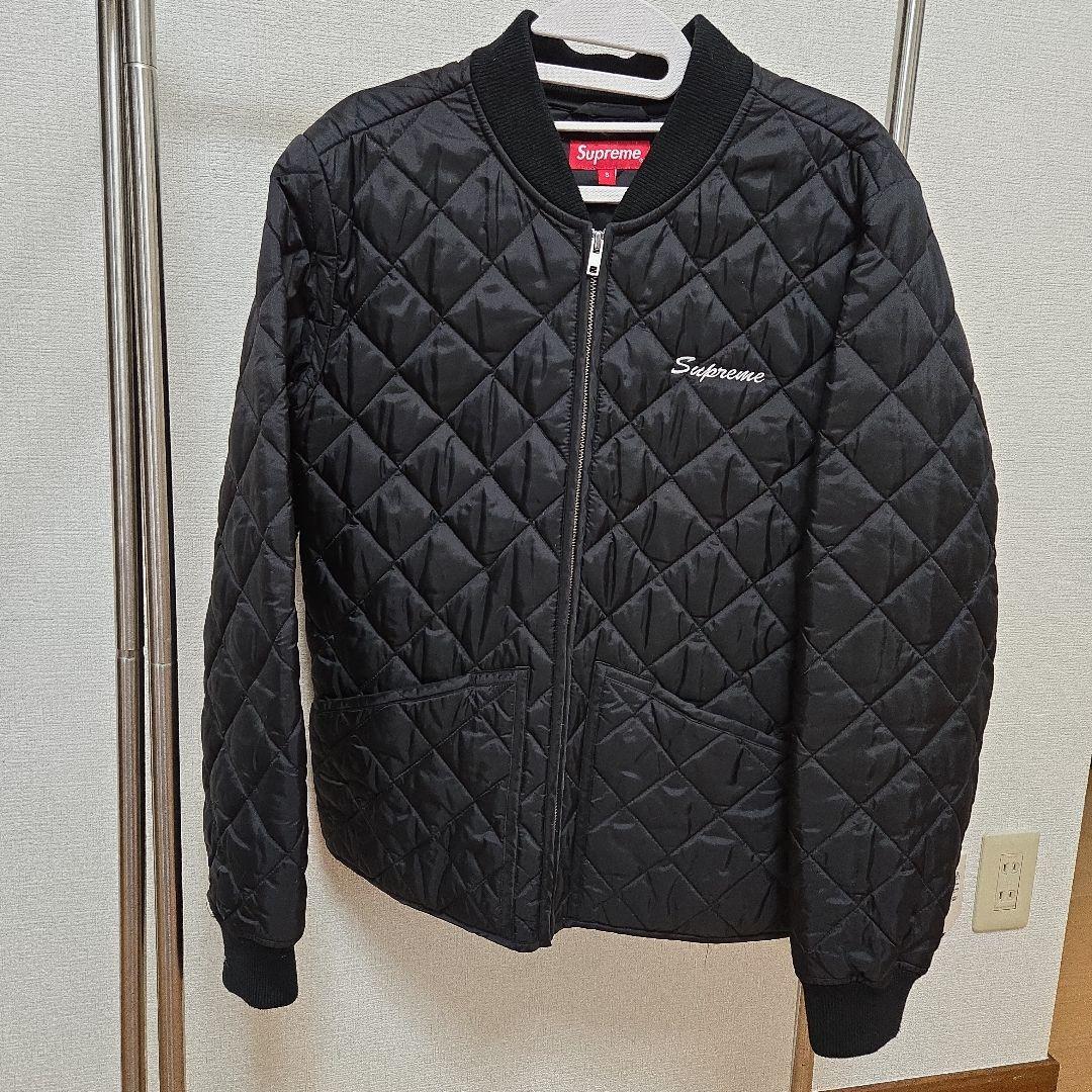 【人気ショップが最安値挑戦！】 Supreme キルティングジャケット 黒 （Supreme(シュプリーム ジャケット・アウター