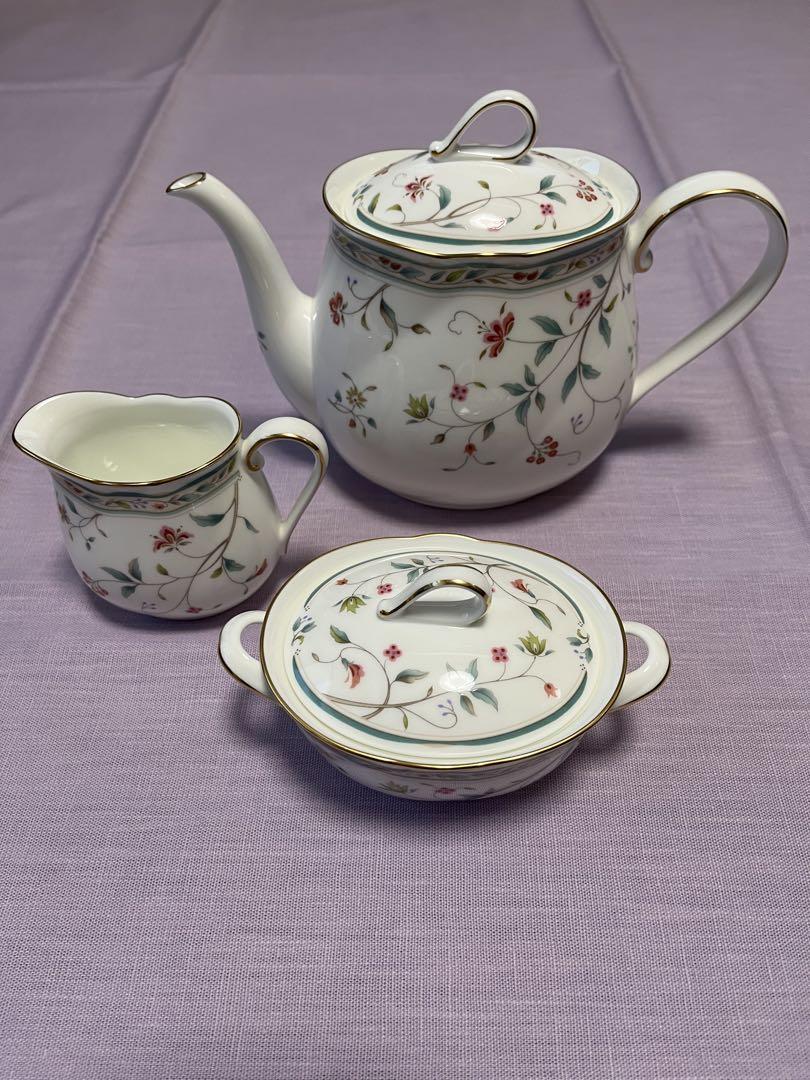 Noritake ノリタケ 花更紗 ティーポット クリーマー シュガー
