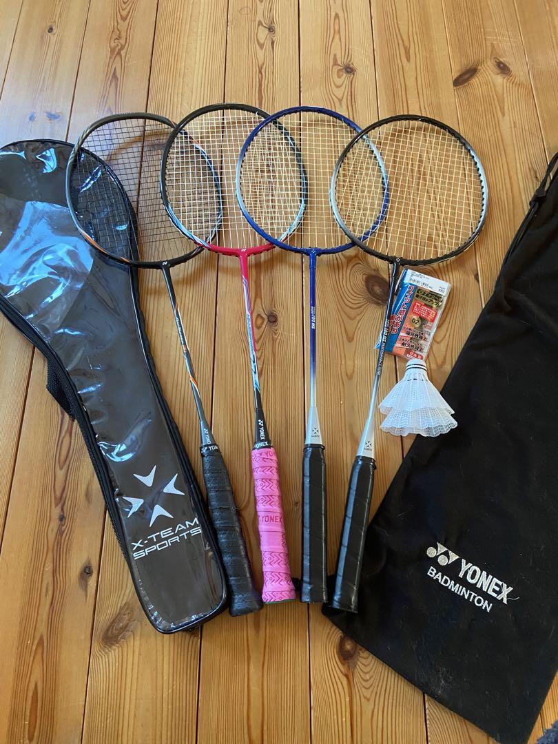 YONEX バドミントンラケット 4本 水鳥シャトル （Image3.jpg）
