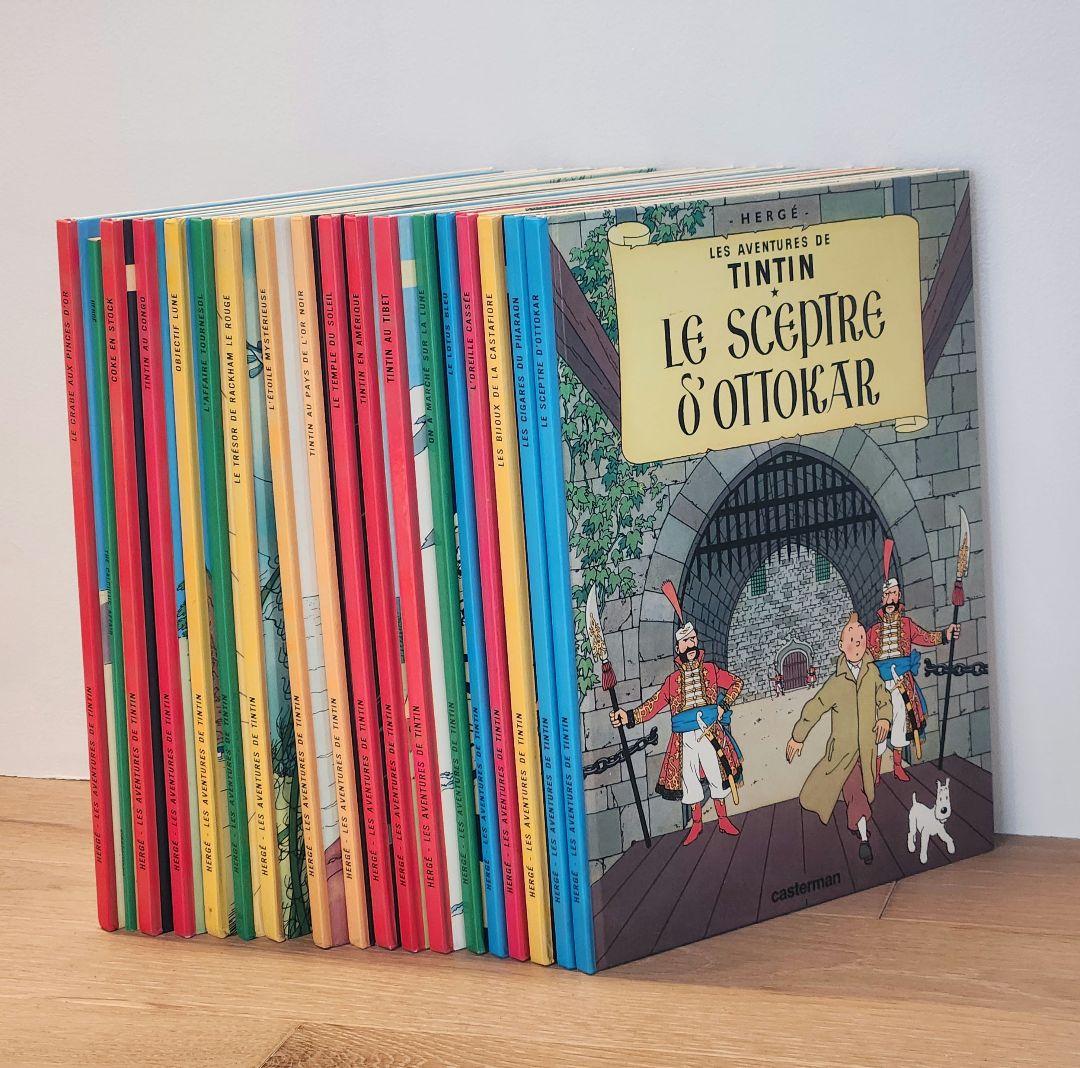タンタンの冒険 フランス語 18冊セット（TINTIN C'EST L