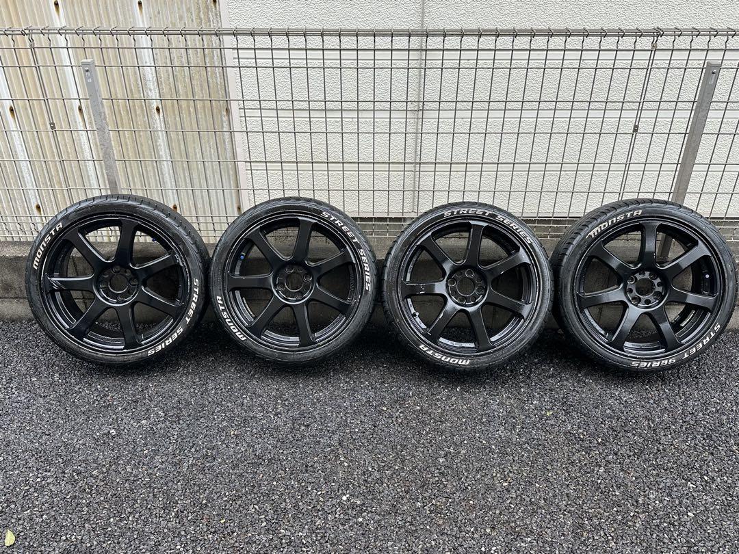 オリジナル 格安オシャレ】WORK 軽 コンパクトカー 4穴 スポーク 17インチ タイヤ・ホイール
