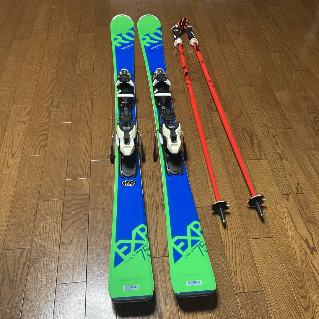 ロシニョールスキー板ストック付き サイズ144cm （ROSSIGNOL