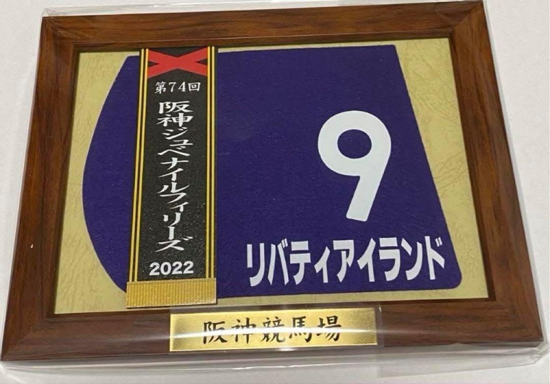 リバティアイランド 阪神ジュベナイルフィリーズ 額入りミニゼッケン競馬 阪神JF リバティアイランド 阪神ジュベナイルフィリーズ 額入りミニ