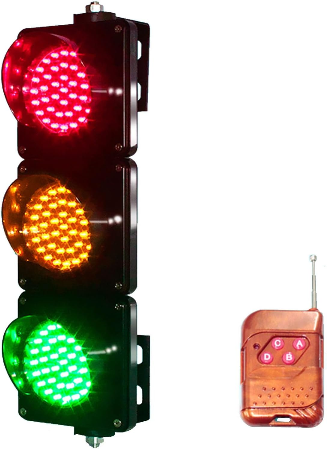 3 色警告灯 赤/緑/黄信号機 インジケーター信号機セット 100mm