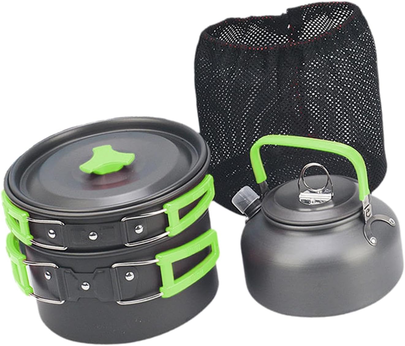 【中古】キャンプ用調理器具 キャンプ用調理器具の混乱のない軽量のバックパッキングクッキングセット家族のハイキングピクニックのための Amazon.co.jp: Camping Cookware キャンプ用調理器具の混乱の