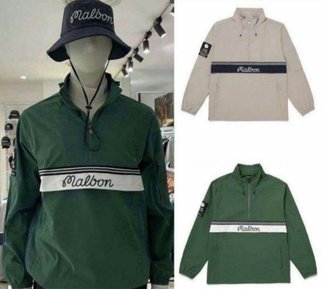 マルボンゴルフ malbon メンズ 長袖 アウター ブルゾン ハーフ