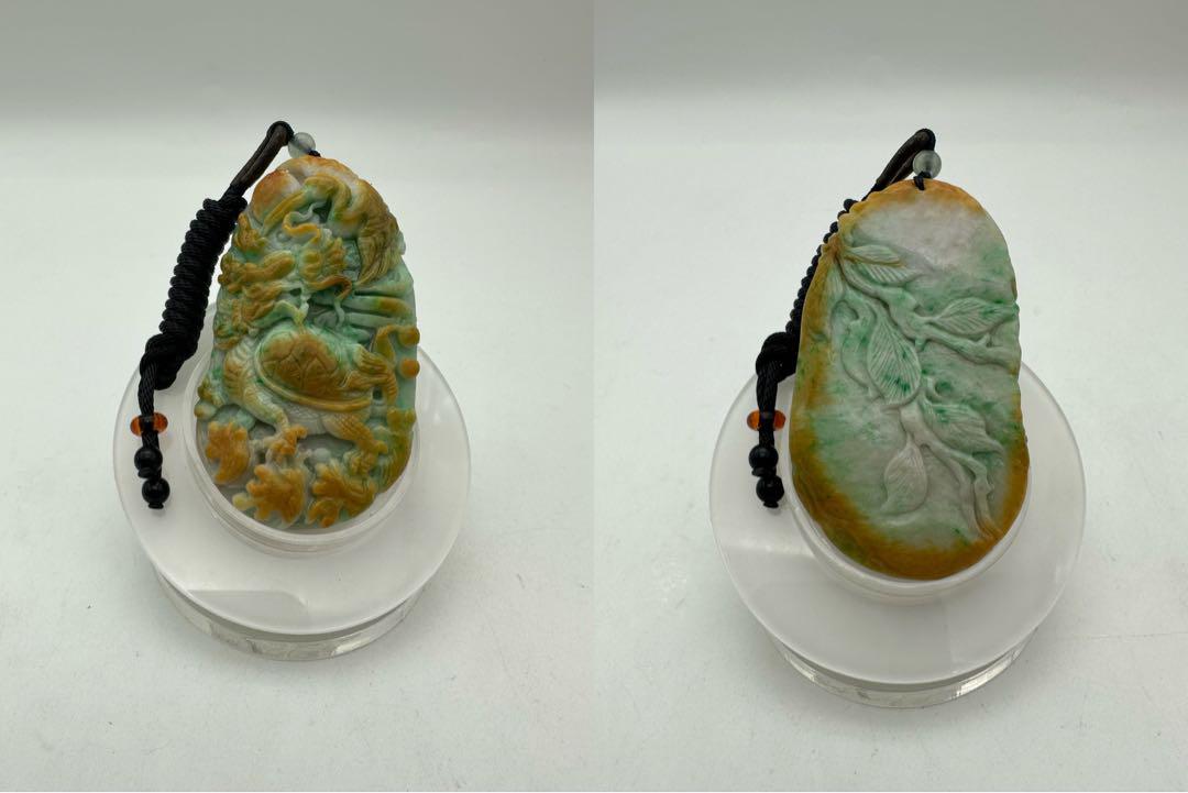 中国 玉石翡翠玉彫刻 とうもろこし 蛙など 根付 玉器 4点 C