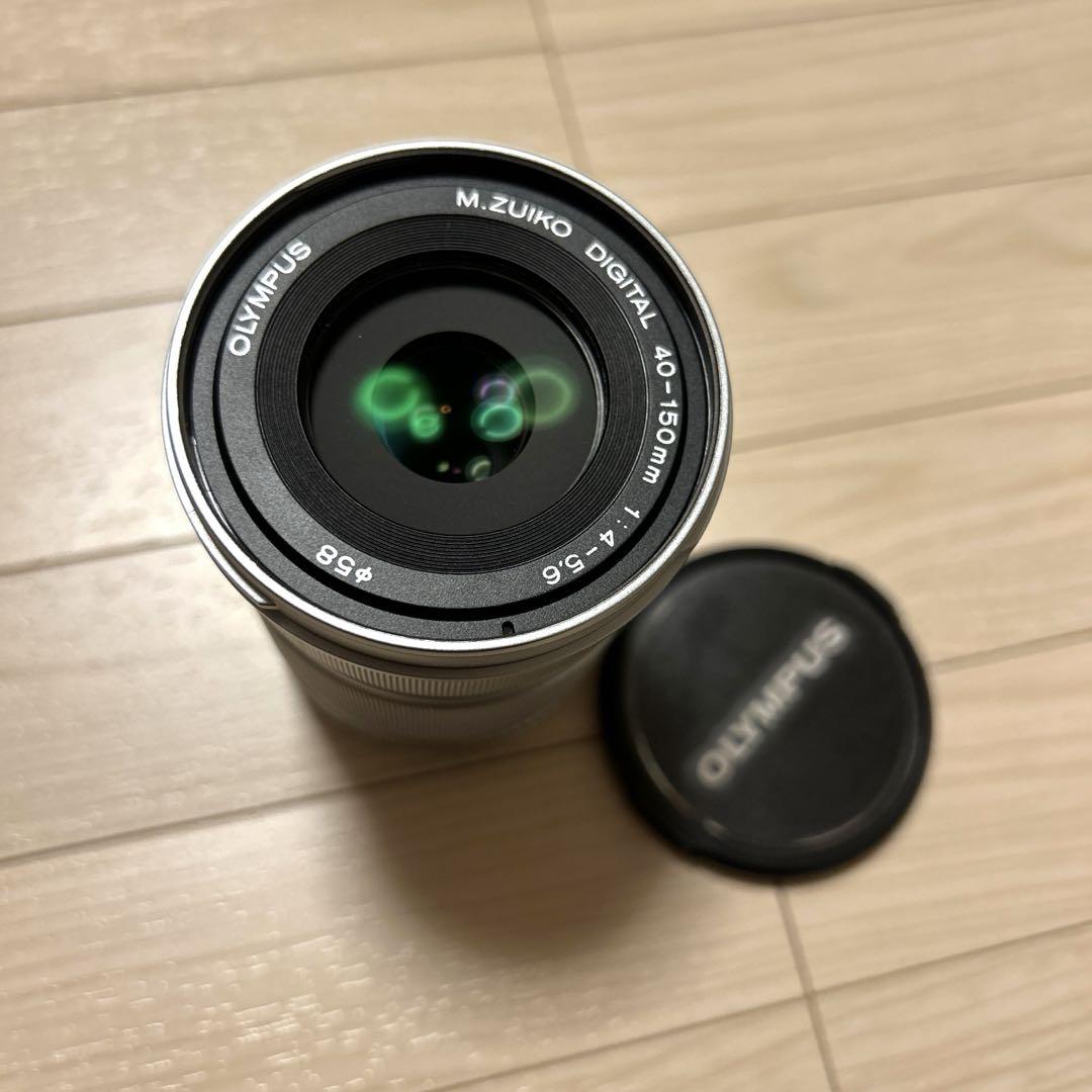 美品 OLYMPUS M.ZUIKO DIGITAL 40-150mm望遠レンズ（☆美品