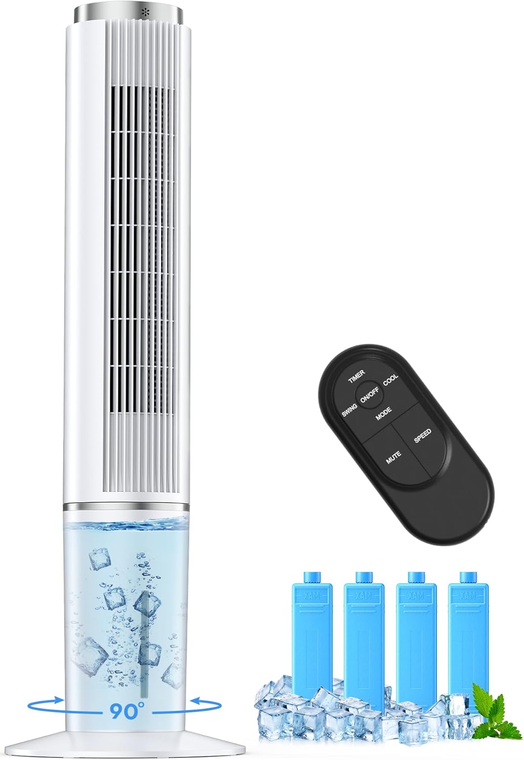 COASTY 冷風機 強力 人気 冷風扇 80W 超省エネタイプ 4L着脱式水