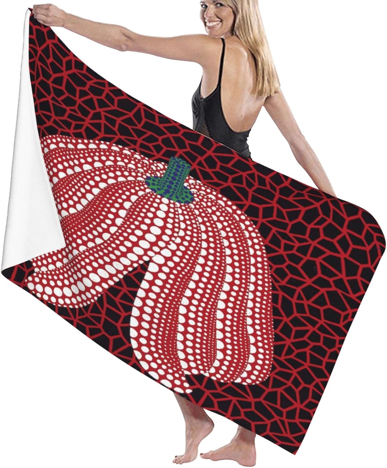 草間彌生のビーチタオル ビーチタオル (WOWプロジェクト)Beach Towel (WOW project)|草間