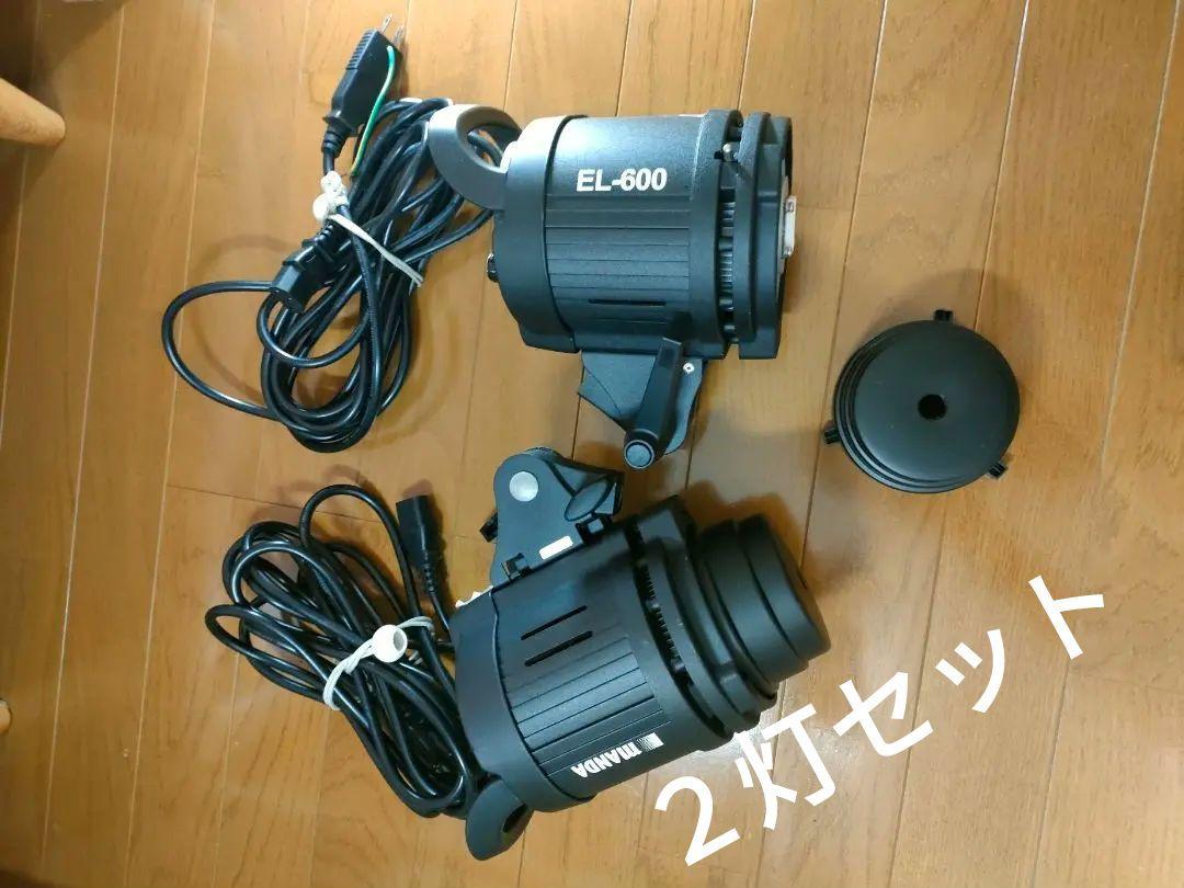 MANDA EL-600 LEDライト2個　自然光　タングステン用フィルター付き MANDA EL-600 LEDライト2個 自然光 タングステン用フィルター