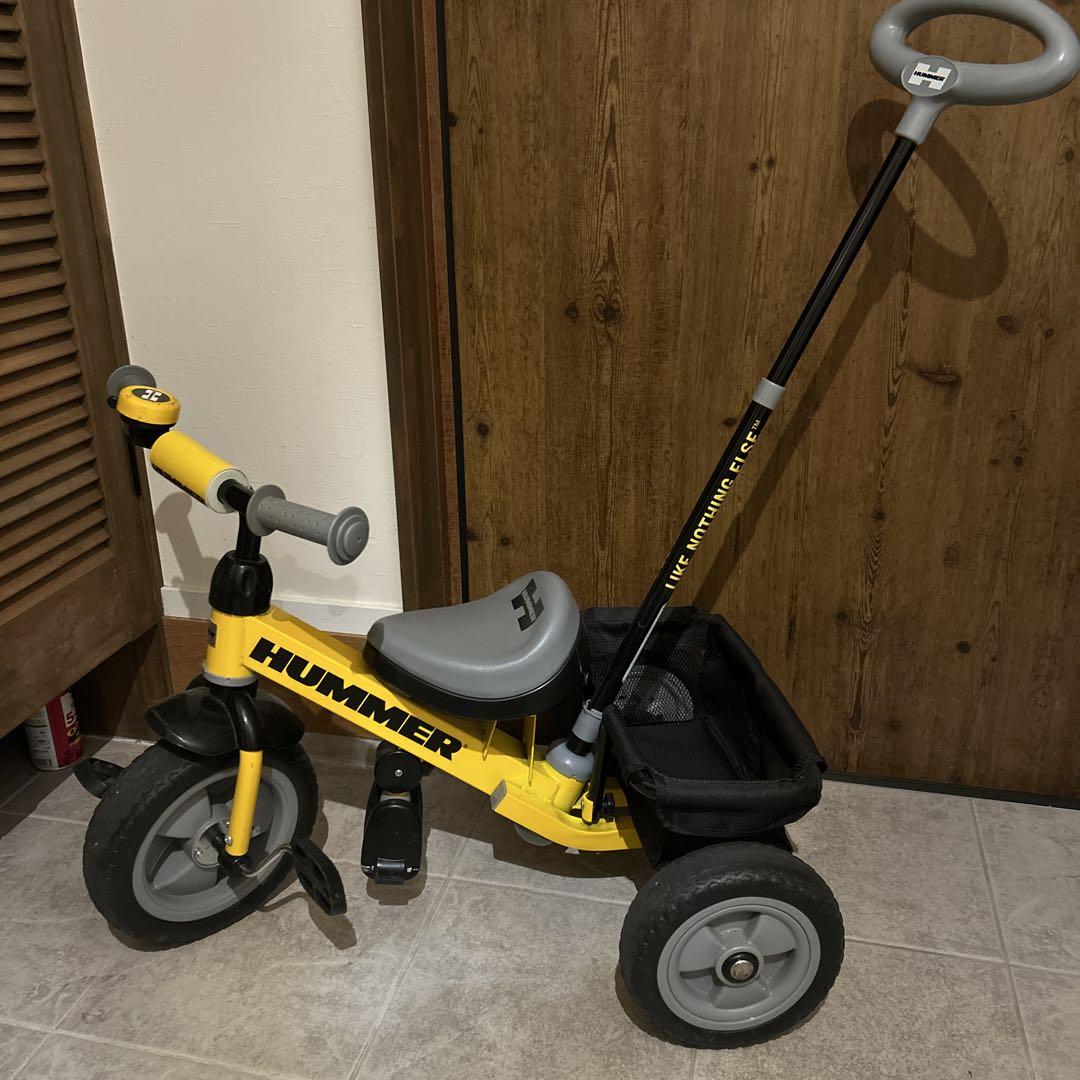 HUMMER 三輪車 自転車 ハマー 手押し棒付き 直接渡し（ハマー