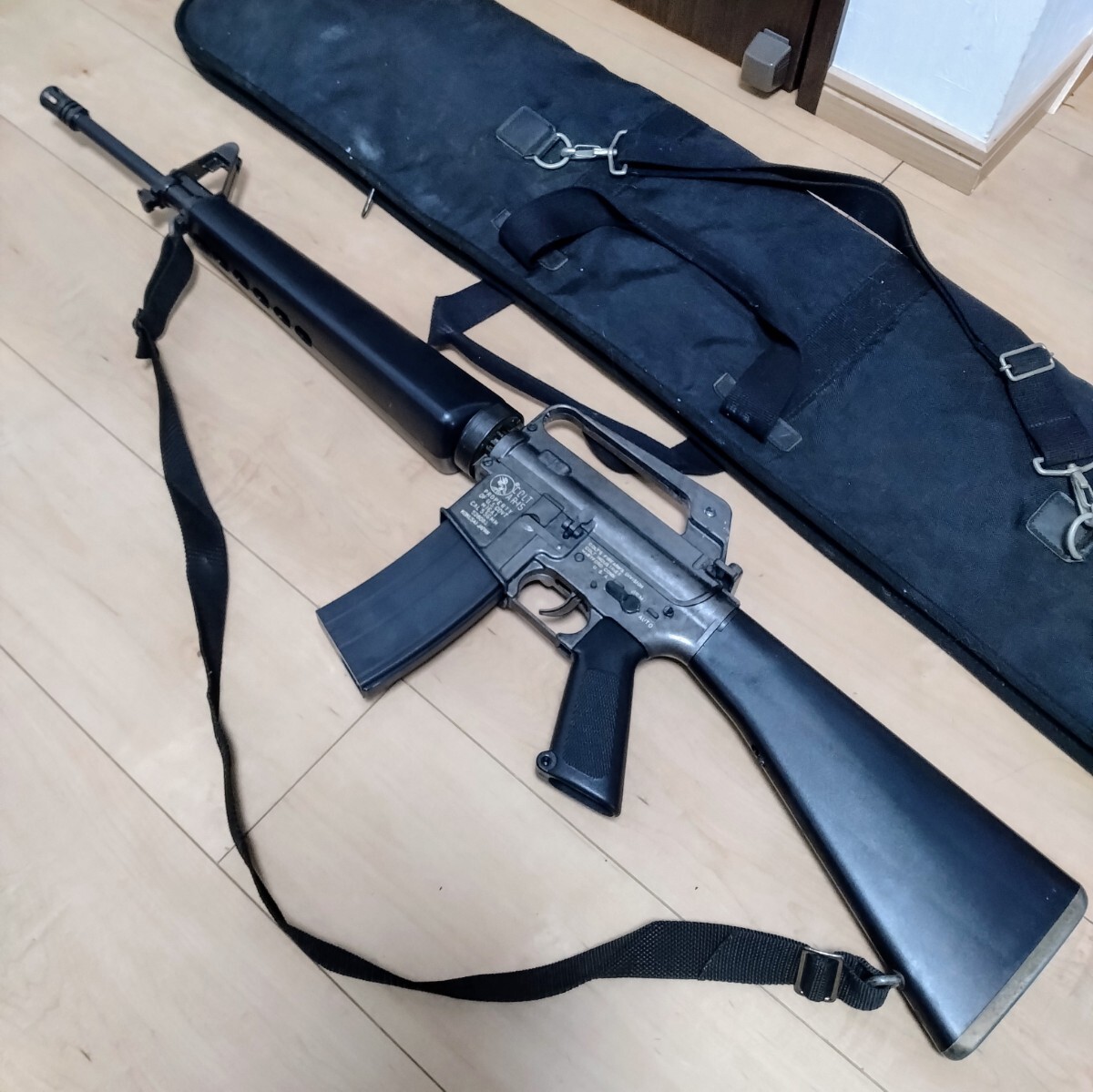 コクサイ　コルト　COLT　AR-15　エアガン 動作未確認】KOKUSAI コクサイ ガスガン？ 下れ COLT AR-15 CAL