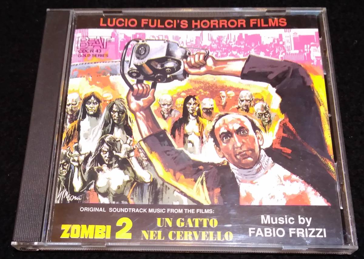 ホラー系映画サントラ輸入盤CD２枚セット サンゲリア(ZOMBI2)・ナイトメアコンサート サントラCD
