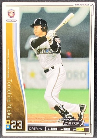 日本ハムファイターズ二岡智宏選手 直筆サイン 60枚限定 3枚セット ◇ 北海道日本ハム 二岡智宏 (白) ◇ 【オーナーズリーグ01
