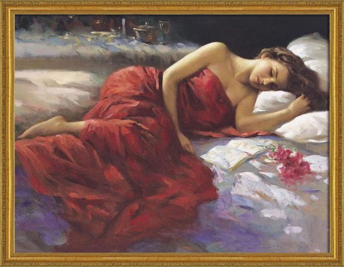 絵画 インテリア 油絵 額付（白）F8-22023 人物 女性像 艶美】 女性美を堪能する絵画 30号サイズ/国産額付き [裸婦画
