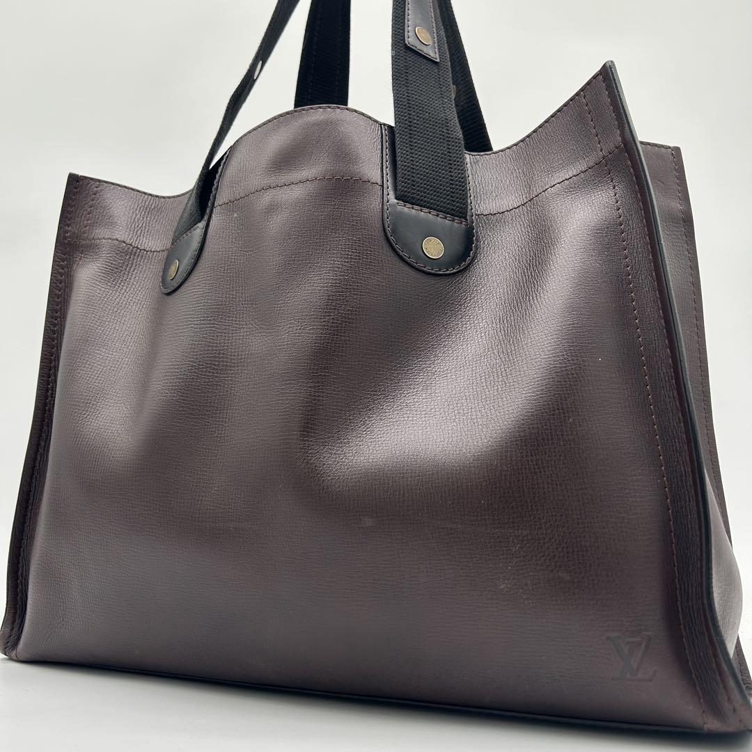 【美品・大容量】ルイヴィトン 】ユタ モヒコン トートバッグ 肩掛け メンズ 茶 美品・大容量】ルイヴィトン 】ユタ モヒコン トートバッグ