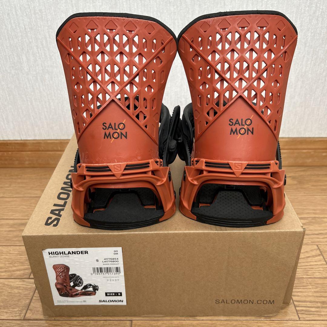 SALOMON HIGHLANDER ビンディング オレンジ　Sサイズ サロモン SALOMON スノーボード ビンディング HIGHLANDER