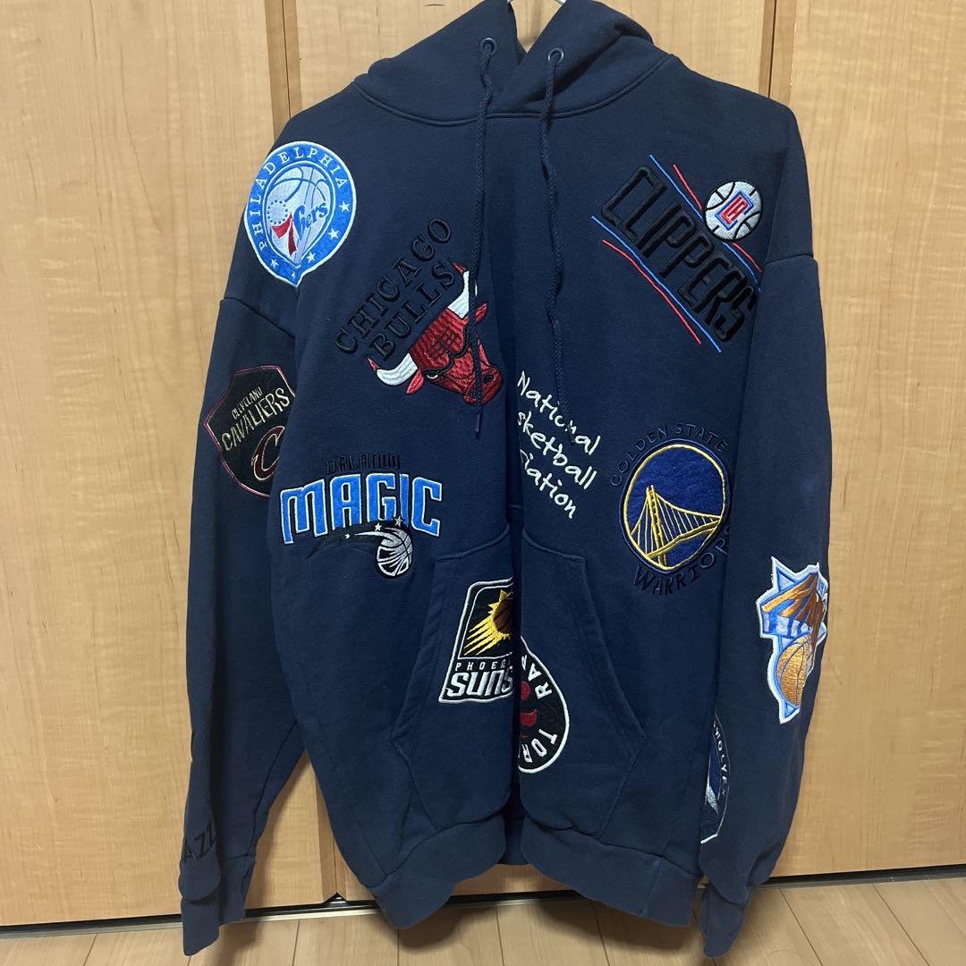 NBAワッペン刺繍パーカー フリークスストアコラボ マイケル