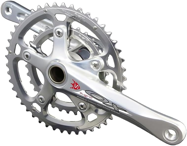 SUGINO 白クランクセット シマノ対応170mm Amazon | Sugino(スギノ) RD4MESSENGER SILVER 46T 165mm