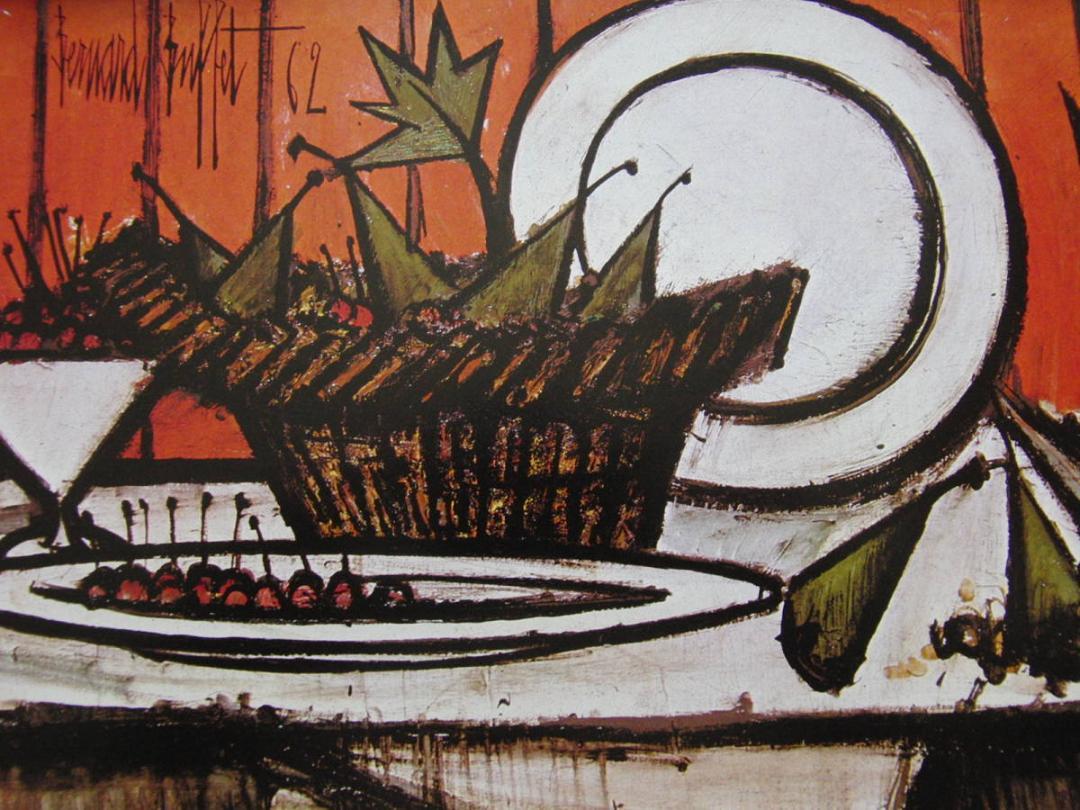 ベルナール・ビュッフェ「Nature morte aux poissons」 ベルナール・ビュッフェ「Nature morte aux poissons」