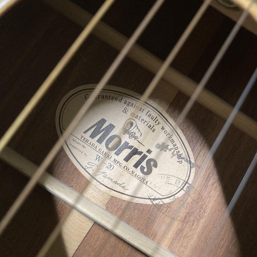 MORRIS モーリス アコースティックギター W20 ケース付き MORRIS アコースティックギター W-20 ハードケース付き - メルカリ
