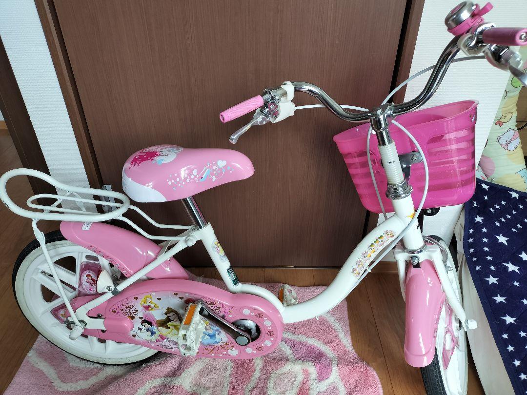 手渡し限定　ディズニープリンセス 幼児用自転車 ピンク　16インチ ディズニーキッズ自転車16インチトイザらスプリンセス