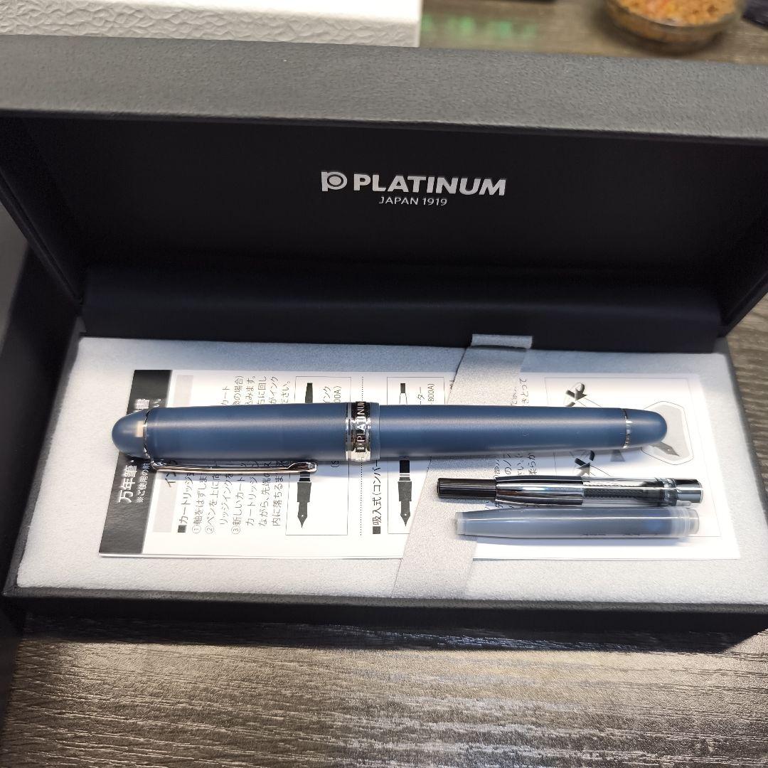 【美品】センチュリーSTAs限定 月草 F ORIGINAL 万年筆 PLATINUM センチュリー 月草 -つきくさ- F