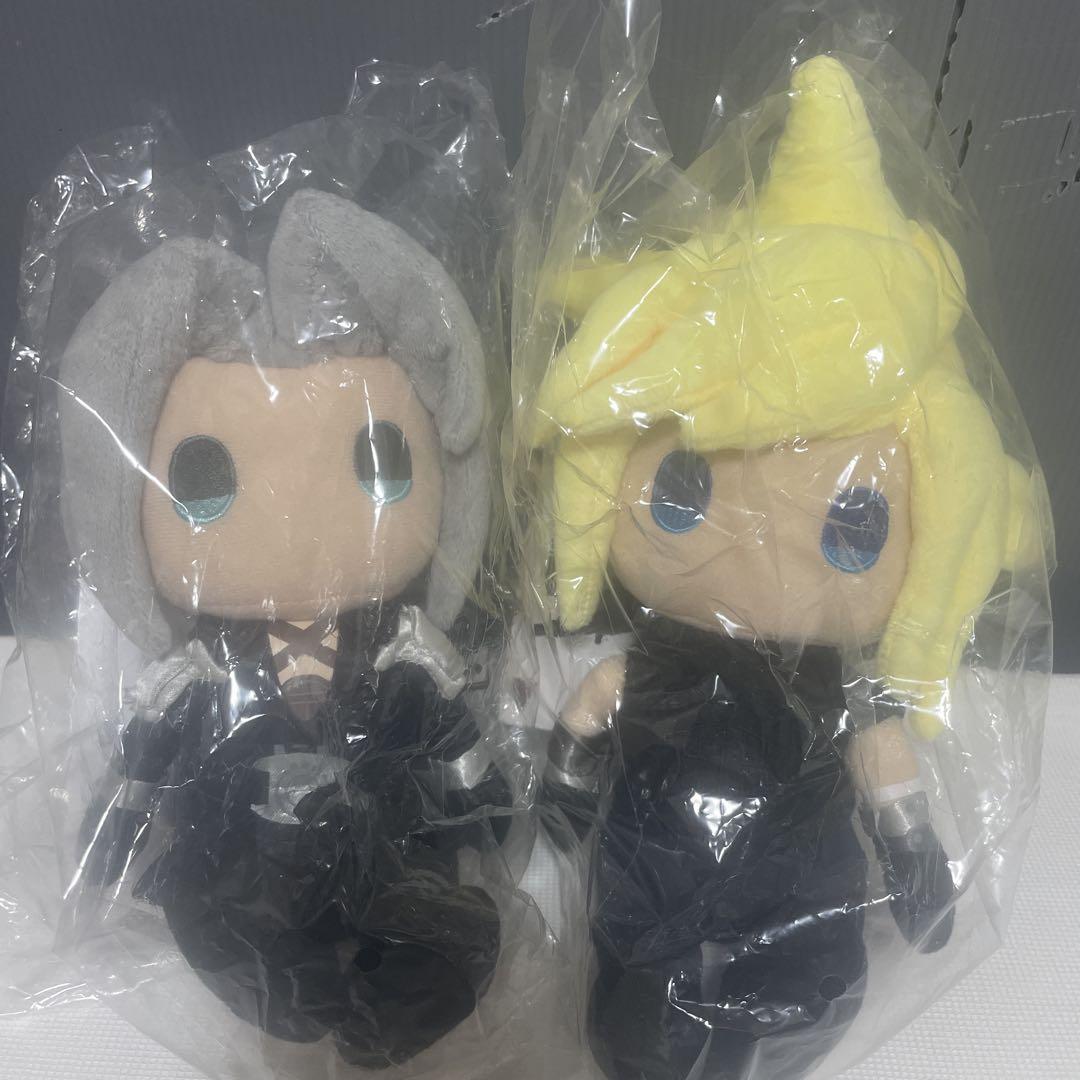 ファイナルファンタジーVIIぬいぐるみクラウド セフィロス2点