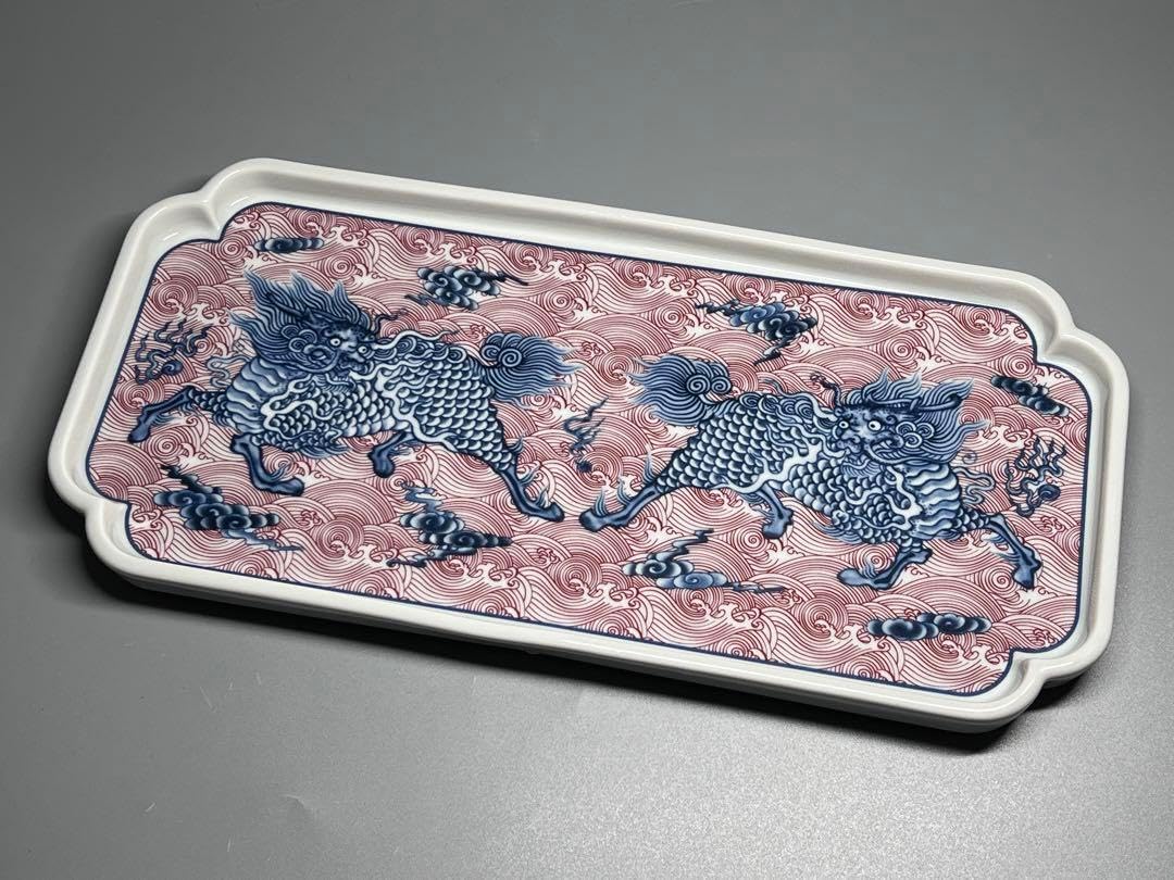 古美術 煎茶 漆 仿 長寛 茶托 共箱 美品 特製 十客
