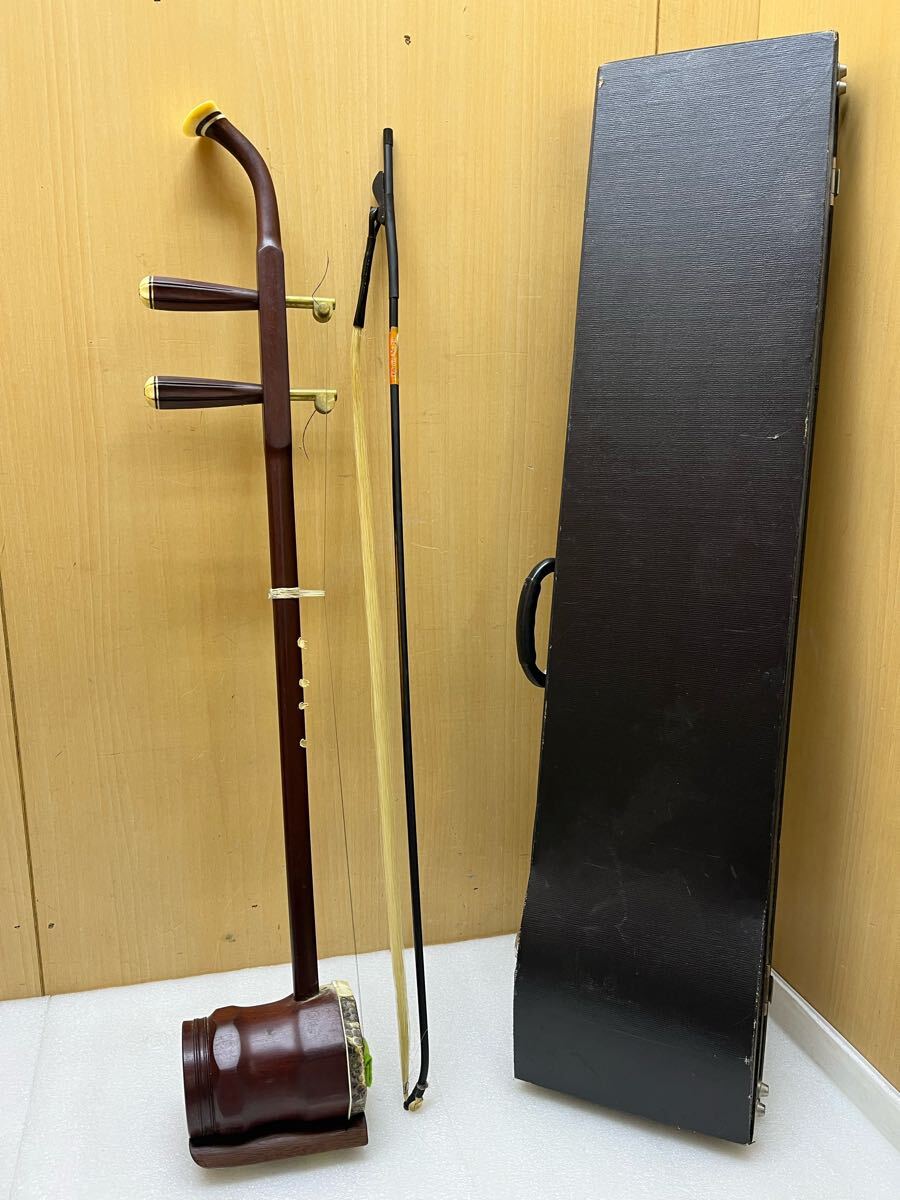 RE2593 二胡 蛇皮 蛇革 中国民族楽器 中国楽器 弦楽器 胡弓 弓