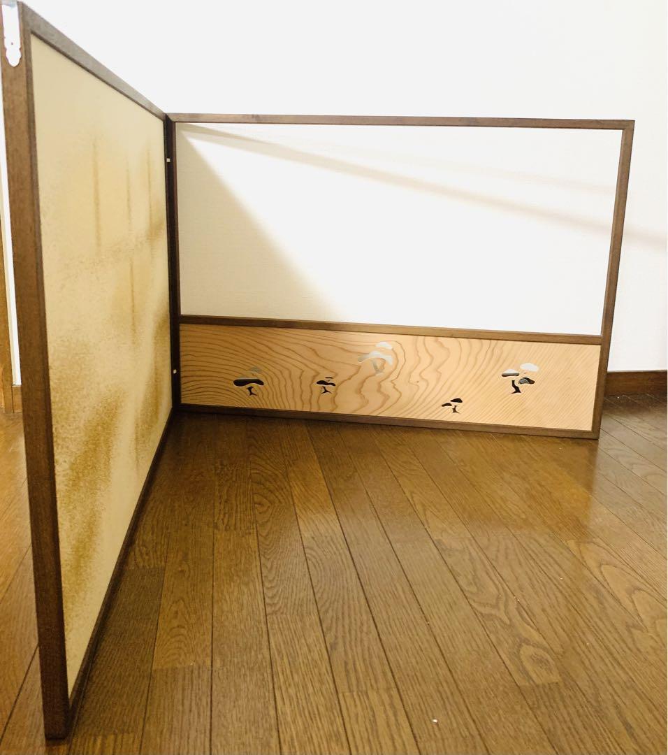 m*i様 茶道具　鵬雲斎好み　松透し　金散し　風炉先屏風 m*i様 茶道具 鵬雲斎好み 松透し 金散し 風炉先