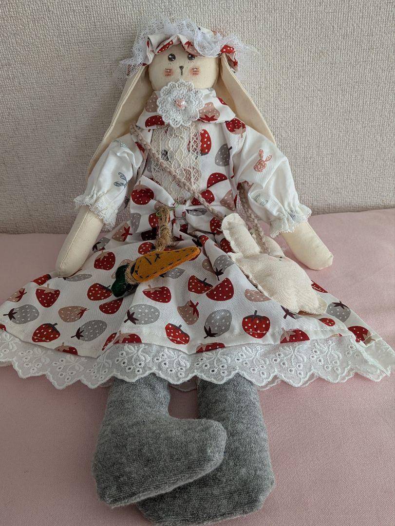 カントリードール ハンドメイド うさぎ （カントリードール」の