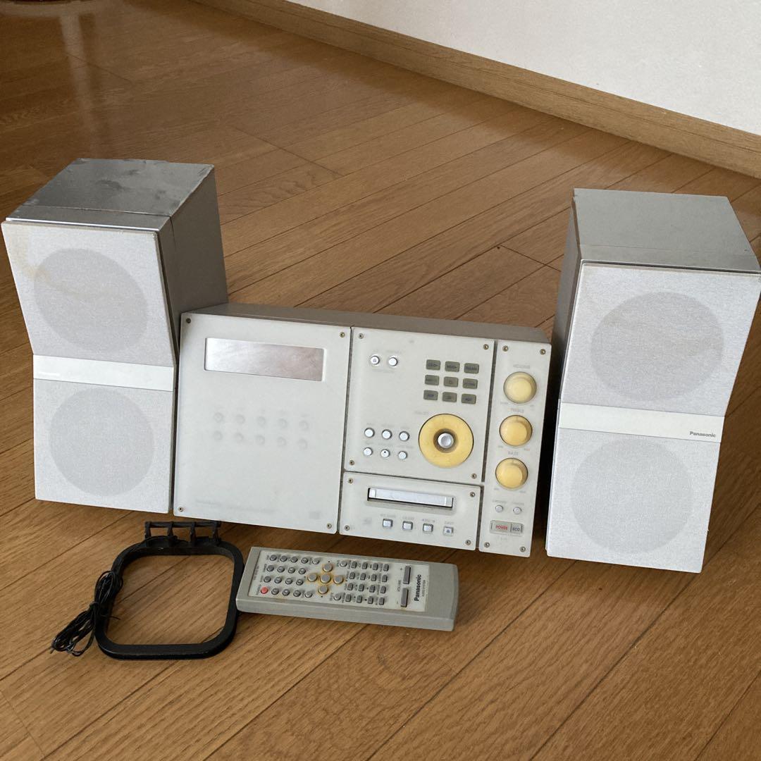 ★☆【リモコン付】Panasonic　SA-PM50MD-S CDコンポ Panasonic SA-PM50MD MDステレオシステム 【動作確認済み