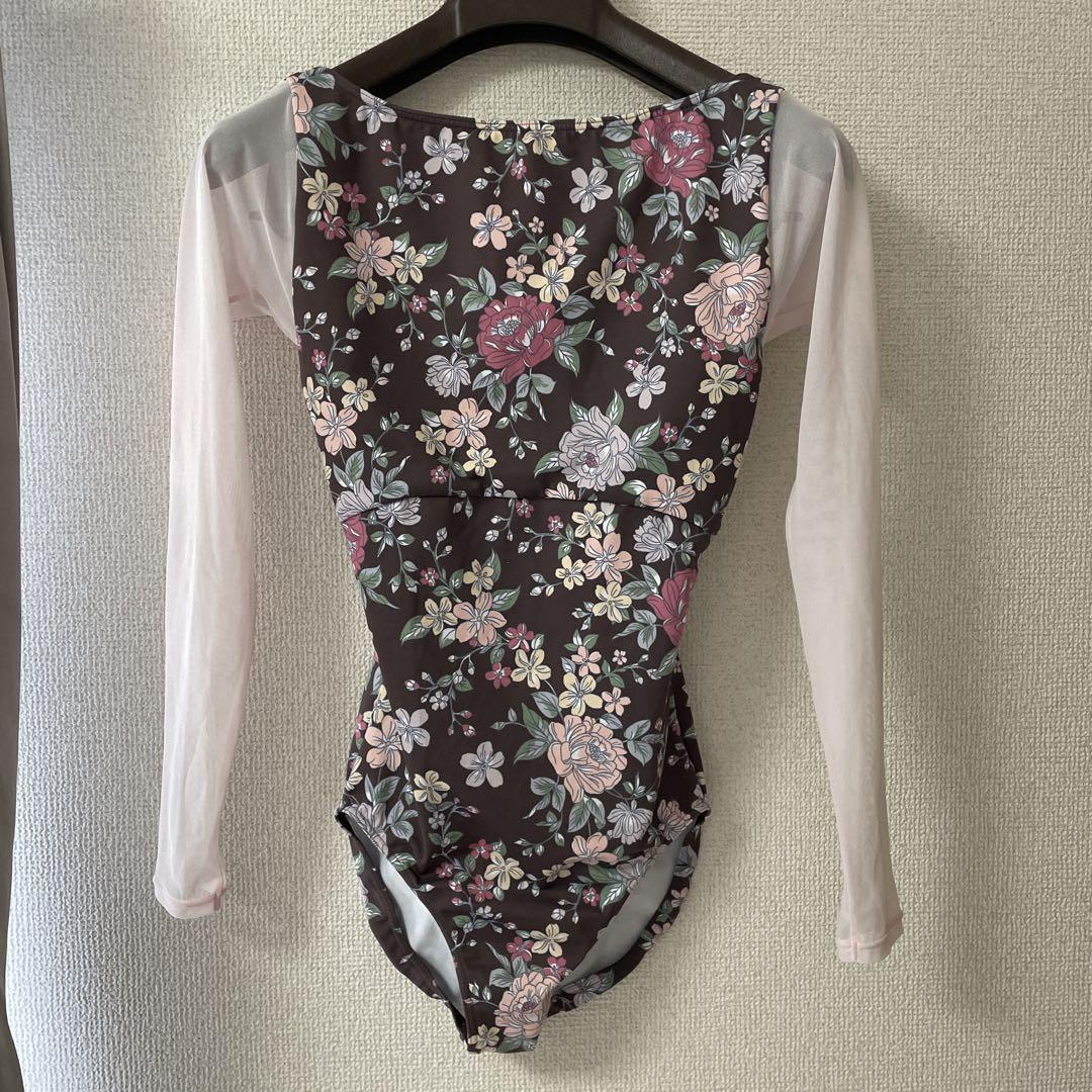 スティナ stina バレエ　レオタード　Mサイズ 珍しい lace / ribbon back N type / stina flower blue