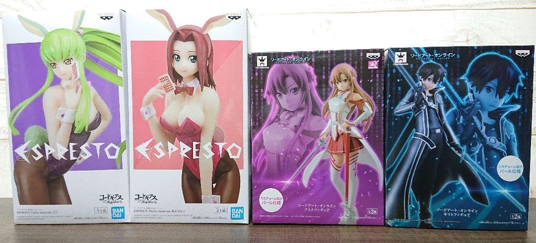 コードギアス　ソードアート　プライズまとめ売り　C.C.　カレン　アスナ　キリト コードギアス アート プライズ C.C. カレン アスナ キリト（早い